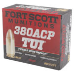 Fort Scott Munitions 380095SCV Tumble Upon Impact (TUI) 380ACP 95gr Solid Copper Spun 20 Per Box/25 Case 2 133831