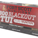 Fort Scott Munitions 300190SCVSS Tumble Upon Impact (TUI) Rifle 300Blackout 190gr Solid Copper Spun 20 Per Box/25 Case 2 133866