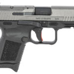 Canik HG6597TN TP9 Elite Subcompact 9mm Luger 3.60" 12+1 Black Tungsten Gray Cerakote Steel Slide Black Interchangeable Backstrap Grip 1 133935