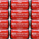 SureFire SF12ABBCS 123A Batteries Red/Black 3.0 Volts 1,550 mAh (12) Single Package Clamshell 2 136933
