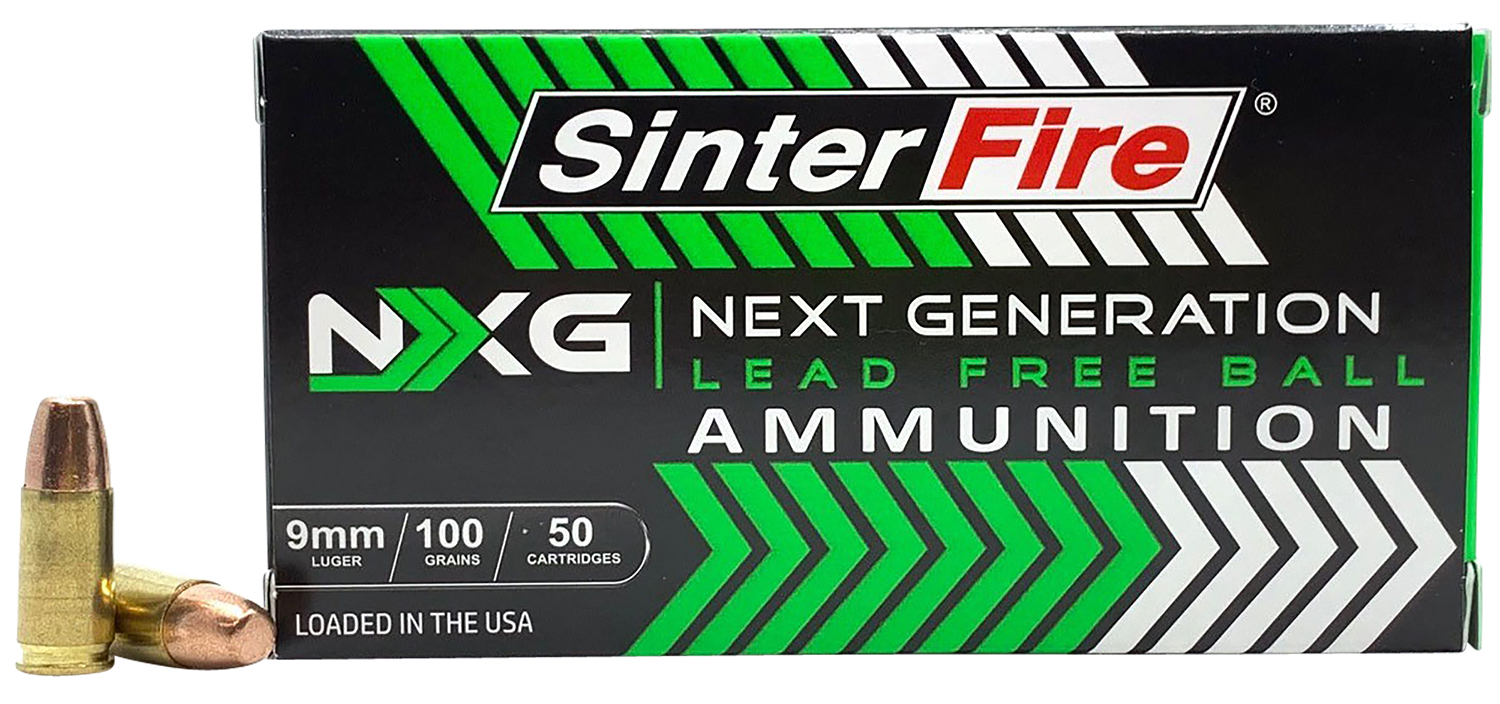 SinterFire Inc SF9100NXG Next Generation (NXG)  9mmLuger 100gr Lead Free Ball 50 Per Box/20 Case
