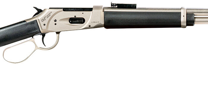 Gforce Arms GFLVR20SS Saddlehorn  Full Size 410 Gauge Lever 2.50" 7+1 20" Stainless Steel Barrel, Stainless Aluminum Receiver, Fixed Black Synthetic Stock, Right Hand