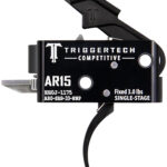 TriggerTech AR0SBB33NNP Competitive Pro Curved Single-Stage 3 lbs Fixed for AR-15 2 150394