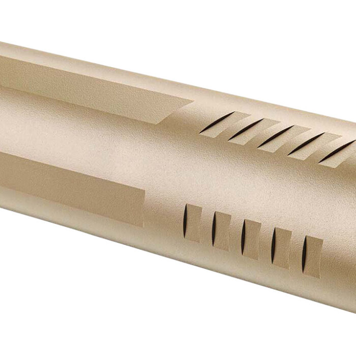 FN 96100717 Rush TI 9mm Luger 1.375" Flat Dark Earth Aluminum/Titanium 1/2"-28 tpi