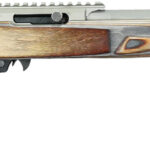 Black Rain Ordnance 22DSC Deluxe Full Size 22 LR 10+1 16" Matte Stainless, Threaded Stainless Steel Barrel, Stainless Aluminum w/Accessory Rail Receiver, Shady Camo Boyd's Agility Stock, Right Hand 1 153436