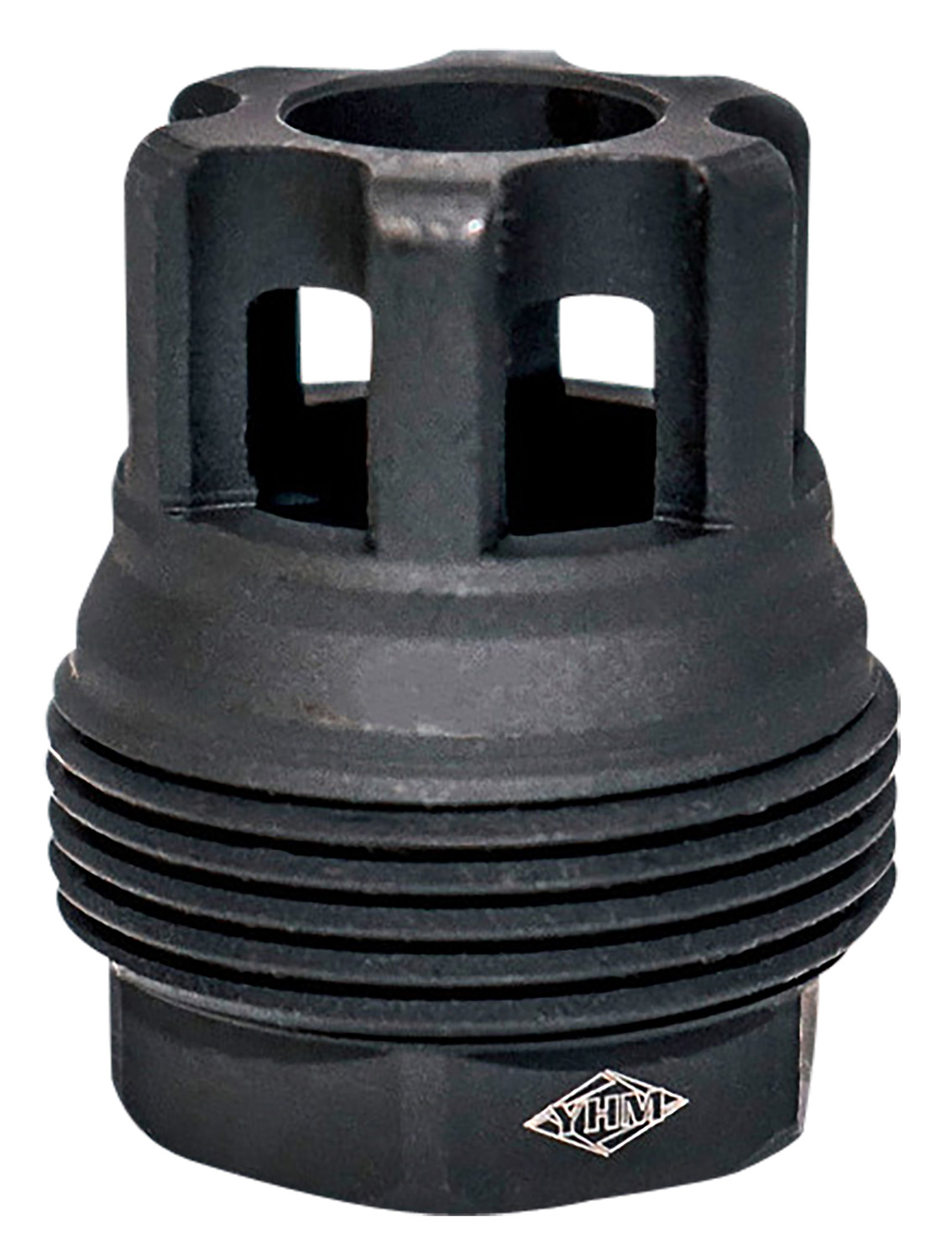 Yankee Hill 4401MB28 sRx QD Mini Muzzle Brake Black Phosphate Steel with 1/2"-28 tpi, 9mm, 1.10" OAL & 9.375" Diameter for sRx Adapters