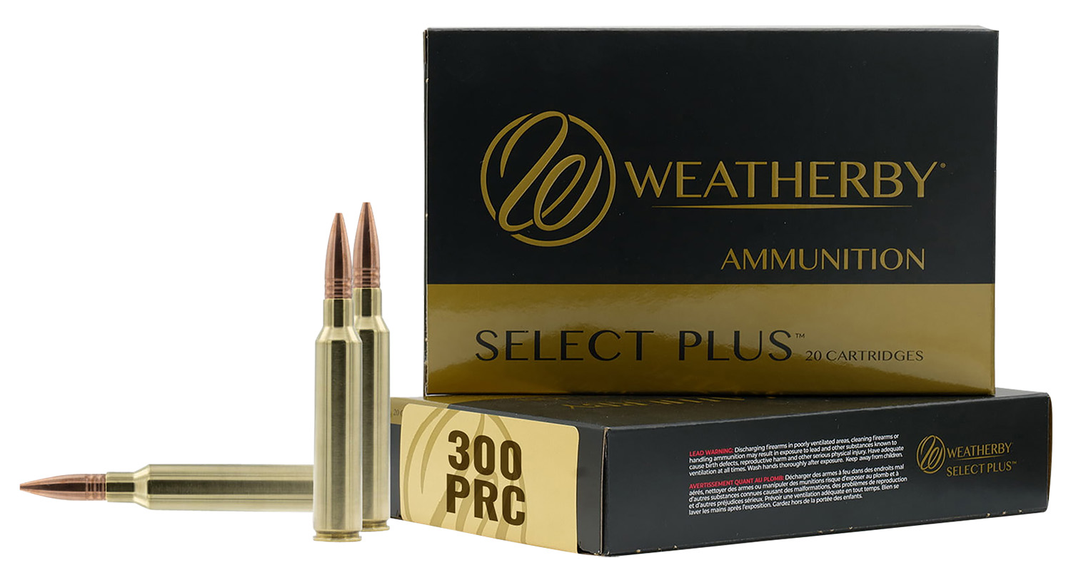 Weatherby M300P195HCB Select Plus  300PRC 195gr Hammer Custom 20 Per Box/10 Case