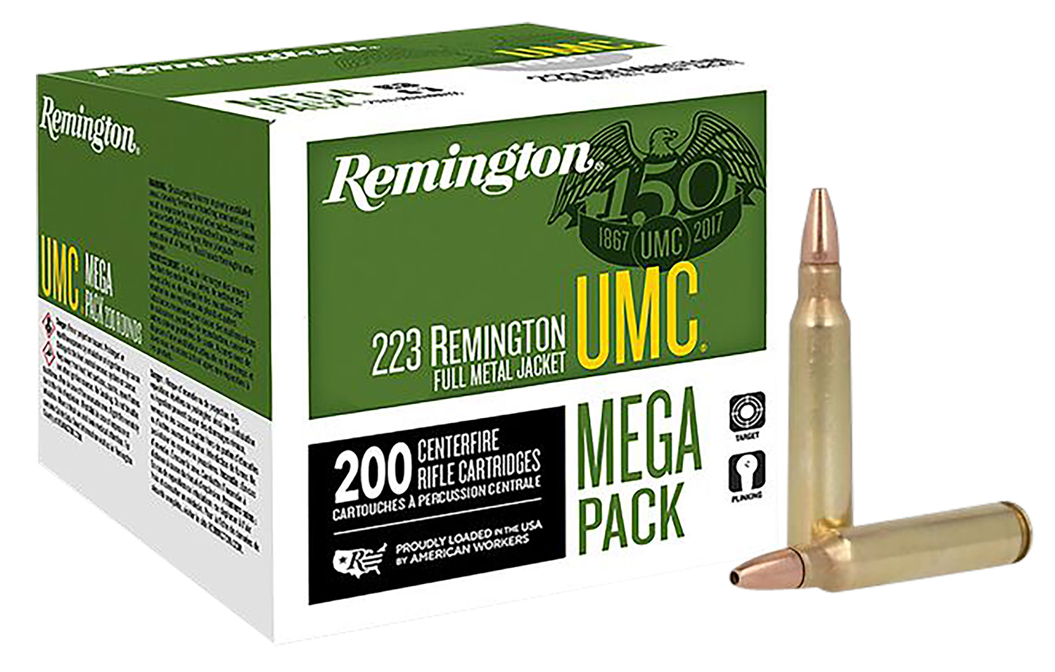 Remington Ammunition 23775 UMC Mega Pack 223Rem 45gr Jacketed Hollow Point 200 Per Box/4 Case 3 Remington Ammunition 23775 UMC Mega Pack 223Rem 45gr Jacketed Hollow Point 200 Per Box/4 Case