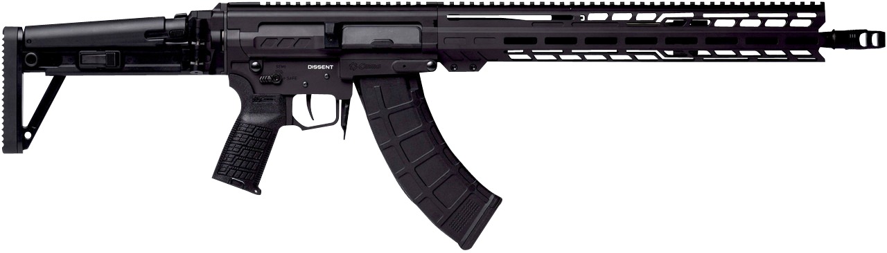 CMMG 86AD60BAB Dissent MK47 7.62x39mm 30+1 (2) 16.10", Black Armor, Side Charging Handle Rec, 15" M-Lok Handguard, Side Folding Stock, Zeroed Grip, Muzzle Brake, 60/90 Ambi Safety, Adj. Gas Block