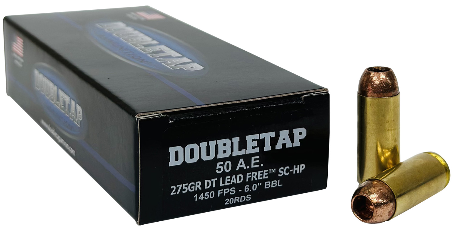 DoubleTap Ammunition 50AE275X DT Lead Free 50AE 275gr 20 Per Box/25 Case 3 DoubleTap Ammunition 50AE275X DT Lead Free 50AE 275gr 20 Per Box/25 Case