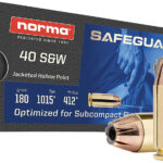 Norma Ammunition 801407727 Safeguard 40S&W 180gr Jacketed Hollow Point 50 Per Box/20 Case 2 164637
