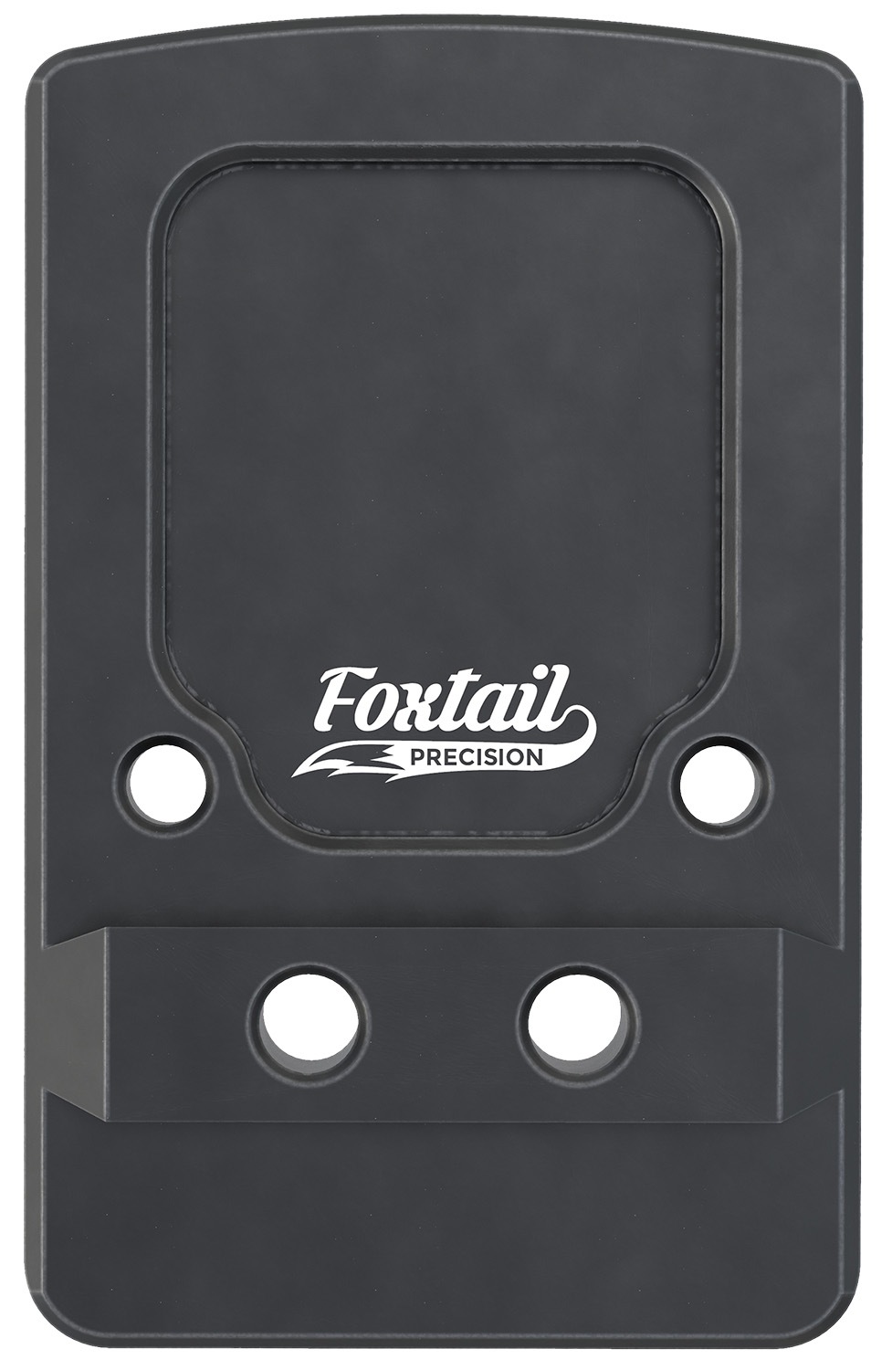 Foxtail Precision 100013 Rear Sight Dovetail Optic Adapter Plate for non MOS Glock  Black Anodized Glock Non MOS