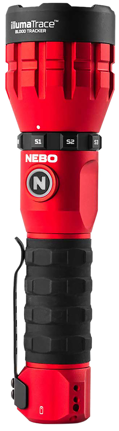 NEBO NEBFLT1036 Illumatrace Blood Tracker Flashlight Red 150/170 Lumens White LED 3 NEBO NEBFLT1036 Illumatrace Blood Tracker Flashlight Red 150/170 Lumens White LED