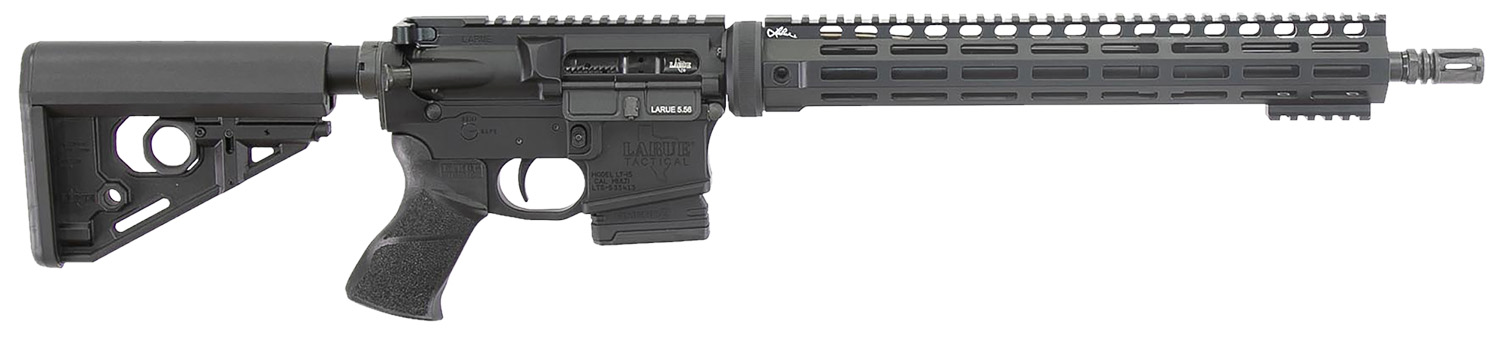 Larue Tactical LT1555616MLOKLC LT15  MLOK 5.56 10+1 16" Stealth Barrel Black Right Hand