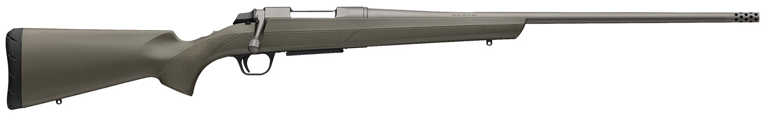 Browning 035842229 AB3  300 Win Mag 3+1 26" Tungsten Cerakote Threaded Sporter Barrel, & Drilled & Tapped Steel Receiver, Fixed w/Textured Grip Panels OD Green Composite Stock