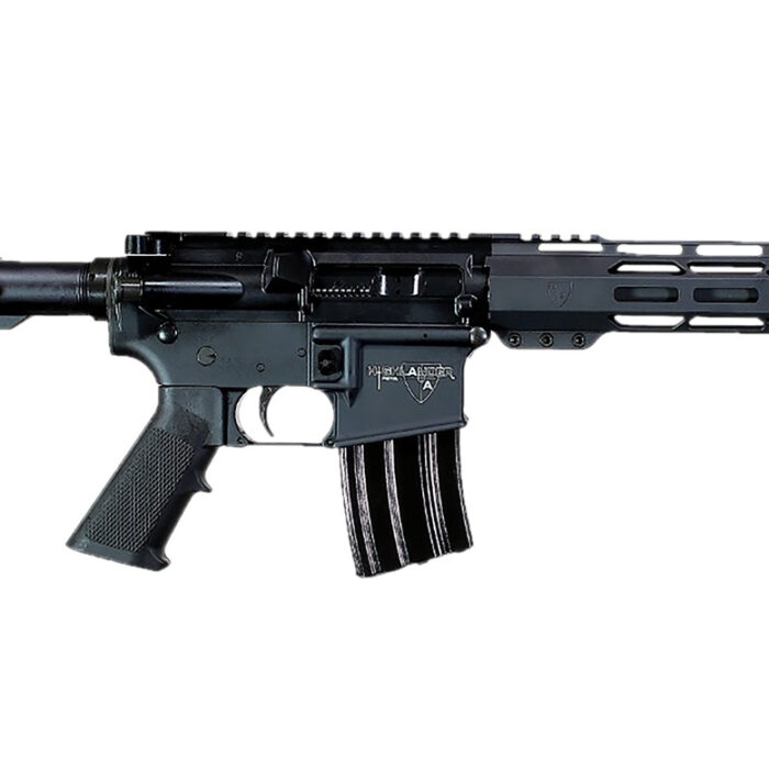 Alexander Arms PHI50ST Highlander  50 Beowulf 7+1 12" Black Fluted Threaded Barrel, Black Anodized Picatinny Rail Receiver, SB Tactical SBA3 Brace, Black Ergo Grip