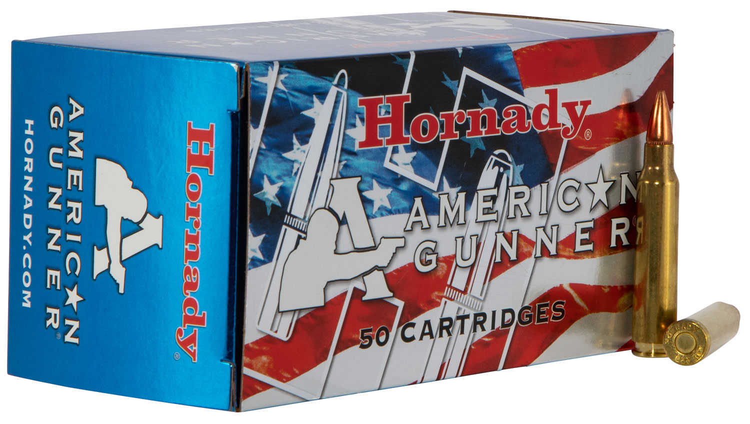 Hornady 80786 American Gunner  7.62x39mm 123gr Hollow Point Match 50 Box/10 Case