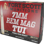 Fort Scott Munitions 7MMMAG-150-SCV2 Tumble Upon Impact (TUI) 7mm 150gr Solid Copper Spun 20 Per Box/10 Case 2 182984