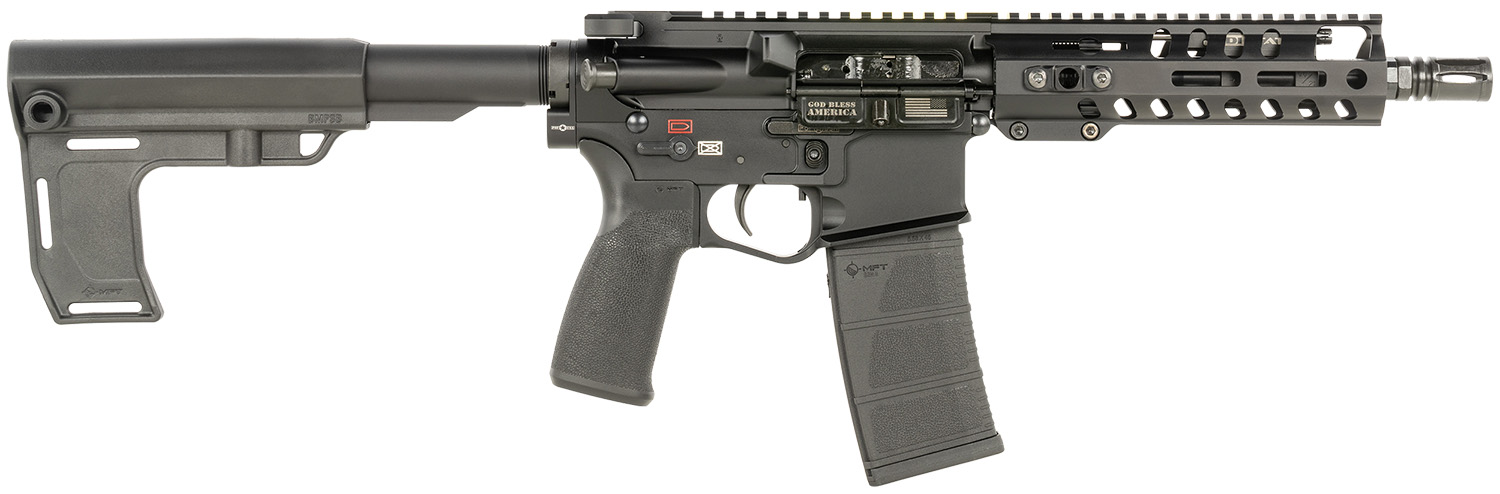 Patriot Ordnance Factory 2170 Renegade +  300 Blackout 30+1 8" Black Nitride Threaded Barrel, M-LOK Handguard, Black Anodized Aluminum Receiver w/Picatinny Rail