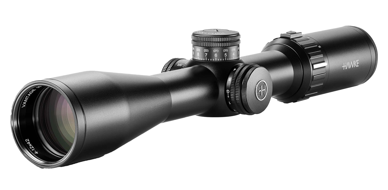 Hawke Sport Optics 14280 Vantage 30 Riflescope Black 4-12x42mm 30mm Tube Illuminated Red/Green 6.5CRD Marksman Reticle 3 Hawke Sport Optics 14280 Vantage 30 Riflescope Black 4-12x42mm 30mm Tube Illuminated Red/Green 6.5CRD Marksman Reticle