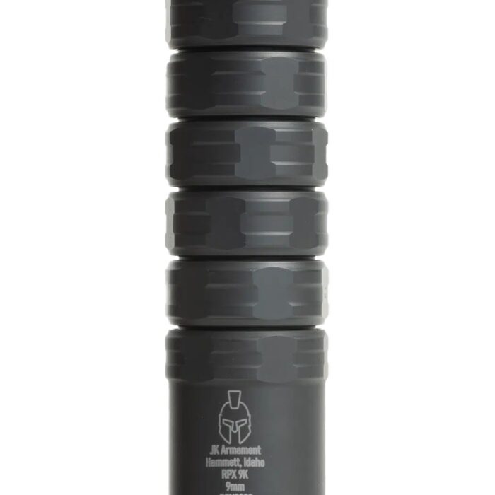 Jk Armament JK155RPX9K RPX 155 9mm 1.55" Black Aluminum/Titanium 1/2"x28