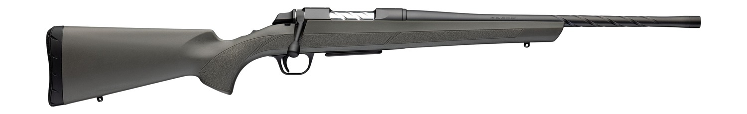 Browning 035845218 AB3 Pro SPR Full Size 308 Win 4+1 18" Matte Blued Spiral Fluted Threaded Barrel, Matte Blued Drilled & Tapped Receiver, Gray/Green Fixed Synthetic Stock