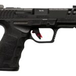 Sarsilmaz SAR9CG3BL10 SAR9 Gen3 Compact 9mm Luger 10+1 4.10" Black Barrel, Black Steel Optic Cut/Serrated Slide, Black Polymer Frame w/Picatinny Rail, Textured Grip, RMSc Footprint 2 194639