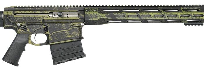 Nemo Arms OMENW-G324CF Omen Watchman 300 Win Mag 14+1 24" Black Proof Research CF Threaded Barrel, Black/Green Tiger Stripe Aluminum Receiver w/Picatinny Rail, M-LOK Handguard, Magpul PRS Gen3 Black P 9 195182