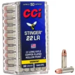 CCI 22 LR STINGER 32GR CPHP 50 RD/BX 100 BX/CS 2 20350 14250264
