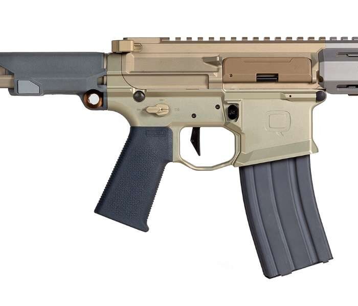 Q HONEY BADGER 300BLK PSTL 7" WITH BRACE BLK/GRY 1-30RD