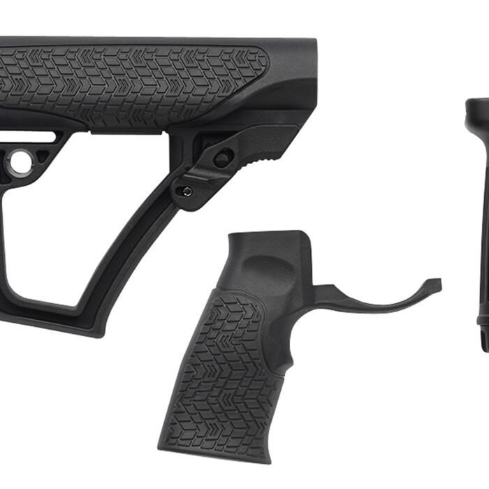 Daniel Defense 2810206145006 Collapsible Buttstock Pistol Grip/Vertical Foregrip AR-15 Black Polymer