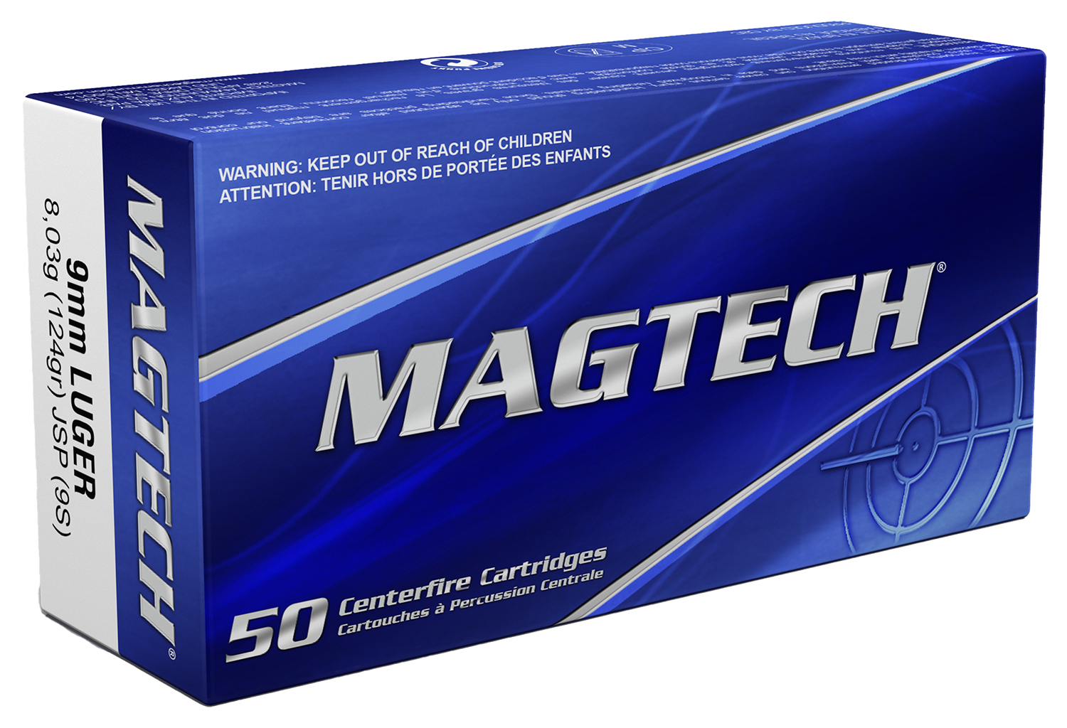 Magtech 9S Range/Training 9mmLuger 124gr Jacketed Soft Point 50 Per Box/20 Case 3 Magtech 9S Range/Training 9mmLuger 124gr Jacketed Soft Point 50 Per Box/20 Case