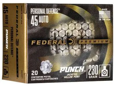 FEDERAL 45 AUTO 230GR PUNCH JHP 20 RD/BX 10 BX/CS 5 FEDERAL 45 AUTO 230GR PUNCH JHP 20 RD/BX 10 BX/CS - Image 3