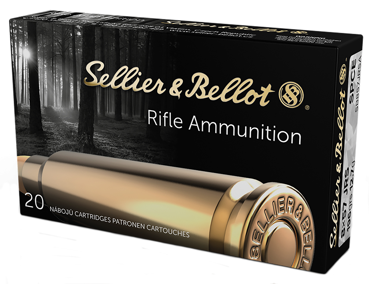 Sellier & Bellot SB857JRSA Rifle  8x57JRS 196gr Soft Point Cut Through Edge 20 Per Box/20 Case