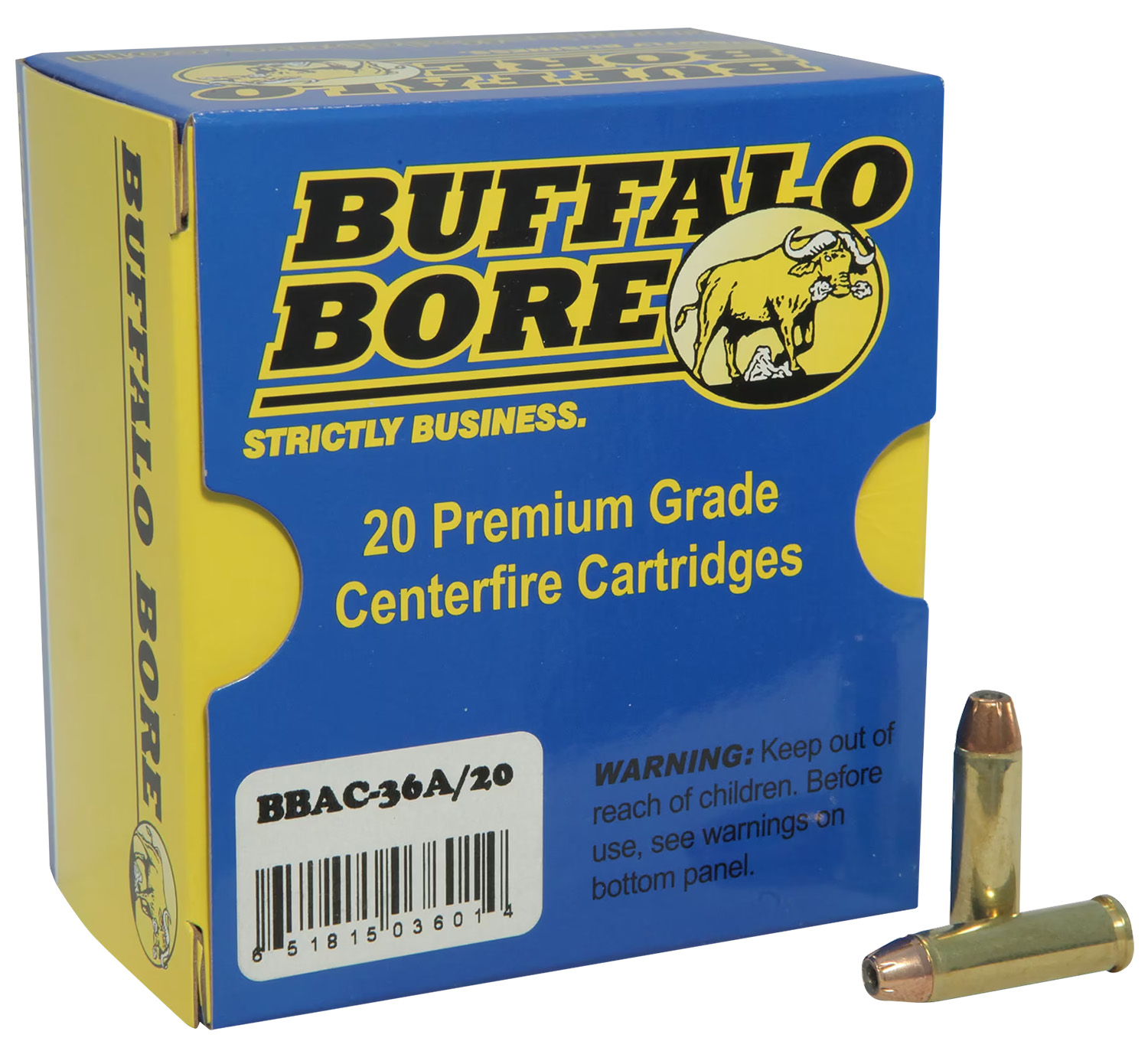 Buffalo Bore Ammunition 8G Buffalo-Barnes Strictly Business 45-70Gov 350gr Barnes TSX Flat Nose Lead Free 20 Per Box/12 Case