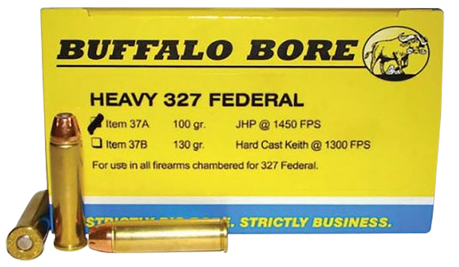 Buffalo Bore Ammunition 37A20 Heavy Strictly Business 327Federal Mag 100gr Jacket Hollow Point 20 Per Box/12 Case 3 Buffalo Bore Ammunition 37A20 Heavy Strictly Business 327Federal Mag 100gr Jacket Hollow Point 20 Per Box/12 Case