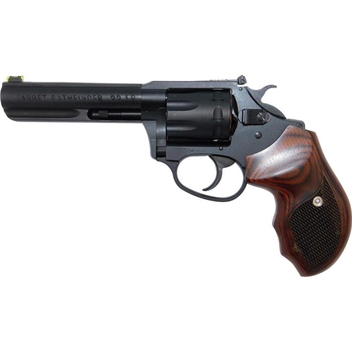 Charter Arms Pathfinder Lite Handgun .22 LR 8rd Capacity 4.2" Barrel Black with Wood Grip