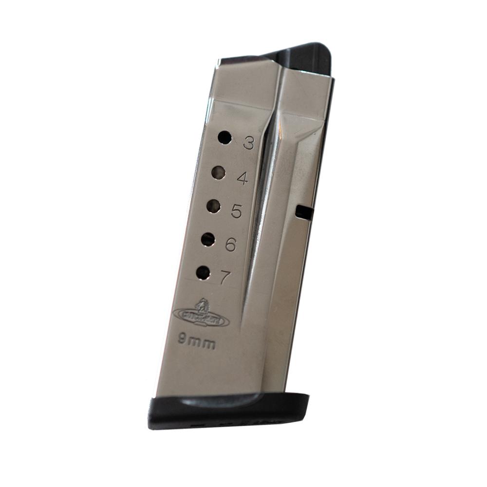 Check-Mate S&W SHIELD Compatible Handgun Magazine Stainless Steel 9mm Luger 7/rd 3 Check-Mate S&W SHIELD Compatible Handgun Magazine Stainless Steel 9mm Luger 7/rd