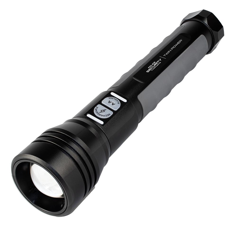Police Security Flashlights Twin Power Flashlight 2000 Lumens Black 3 Police Security Flashlights Twin Power Flashlight 2000 Lumens Black