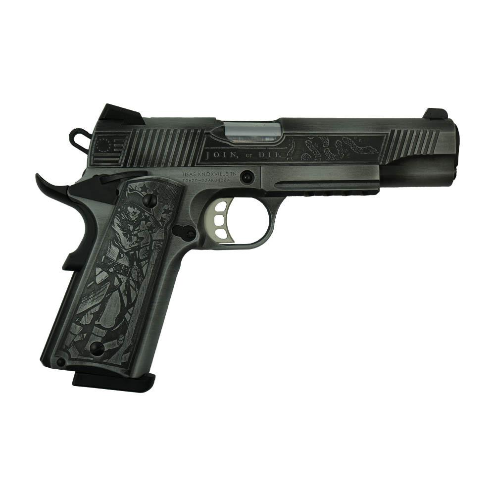 SDS Imports Tisas Exclusive "Liberty or Death" 1911 Duty SS45R Handgun .45 ACP 8rd Magazine 5" Barrel Stainless Steel w/Rail 3 SDS Imports Tisas Exclusive "Liberty or Death" 1911 Duty SS45R Handgun .45 ACP 8rd Magazine 5" Barrel Stainless Steel w/Rail