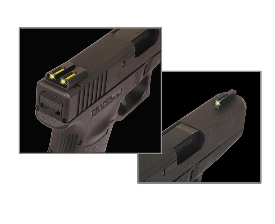 Truglo TFO Tritium/Fiber-Optic Day/Night Sights Fits Sig #8 Front/#8 Rear - Front Green/Rear Yellow 3 Truglo TFO Tritium/Fiber-Optic Day/Night Sights Fits Sig #8 Front/#8 Rear - Front Green/Rear Yellow
