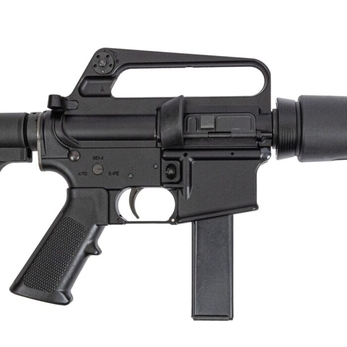 H&R RETRO DOE 9MM PISTOL 7.5" A2 CARRY HANDLE HAR15 BRACE M231 HEAT SHIELD 1-32RD MAG