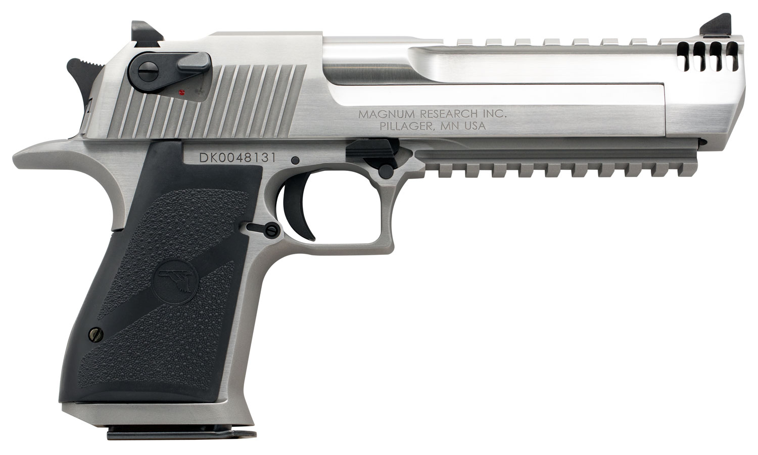 Magnum Research DE429SRMB Desert Eagle Mark XIX 429 DE 6" with Muzzle Brake 7+1 Matte Stainless Steel Frame 7 Slide Black Rubber Grip 3 Magnum Research DE429SRMB Desert Eagle Mark XIX 429 DE 6" with Muzzle Brake 7+1 Matte Stainless Steel Frame 7 Slide Black Rubber Grip
