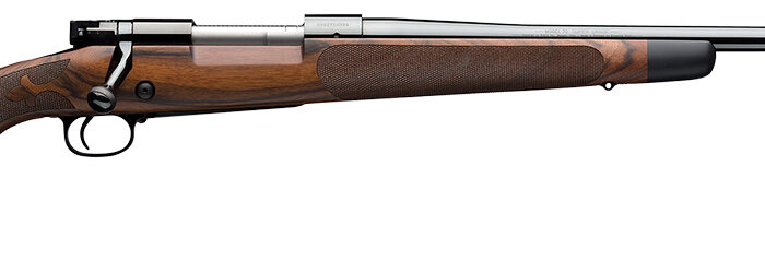 Winchester Repeating Arms 535239229 Model 70 Super Grade 264 Win Mag Caliber with 3+1 Capacity, 26" Barrel, High Polished Blued Metal Finish & AAA French Walnut Stock Right Hand (Full Size)