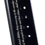 Mec-Gar MGCG45082A 1911 Government 8rd 45 ACP, Blued w/2nd Amendment Engraving Carbon Steel 2 111632