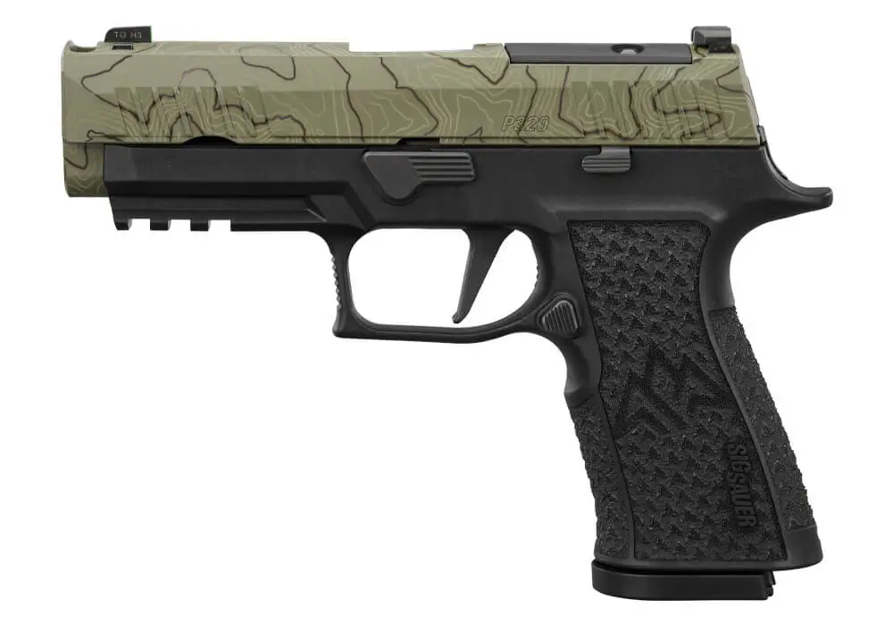 SIG SAUER P320 XTEN CARRY COMP 10MM PSTL MOSS GREEN TOPO/BLACK 2-15RD 4 SIG SAUER P320 XTEN CARRY COMP 10MM PSTL MOSS GREEN TOPO/BLACK 2-15RD - Image 2