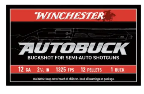 WINCHESTER 12 GA 2-3/4" BUCKSHOT 1 5RD/BX 50BX/CS