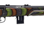 Savage Arms 96636 93R17 Minimalist Full Size 17 HMR 10+1 18" Matte Black Threaded Carbon Steel Sporter Barrel, Matte Black Carbon Steel Receiver, Boyd's Minimalist OD Green Laminate Stock, Right Hand 2 119196