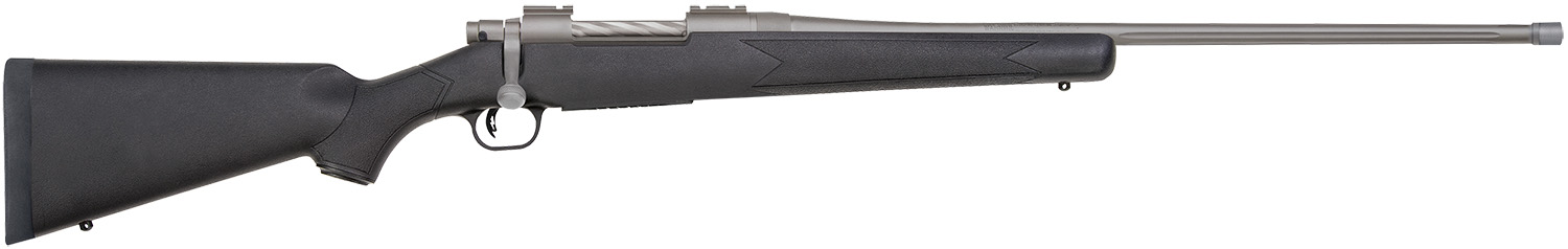 Mossberg 28135 Patriot Full Size 300 Win Mag 3+1 24" Stainless Cerakote Fluted Barrel, Stainless Cerakote Receiver Drilled & Tapped, Black Fixed Synthetic Stock, Right Hand 3 Mossberg 28135 Patriot Full Size 300 Win Mag 3+1 24" Stainless Cerakote Fluted Barrel, Stainless Cerakote Receiver Drilled & Tapped, Black Fixed Synthetic Stock, Right Hand