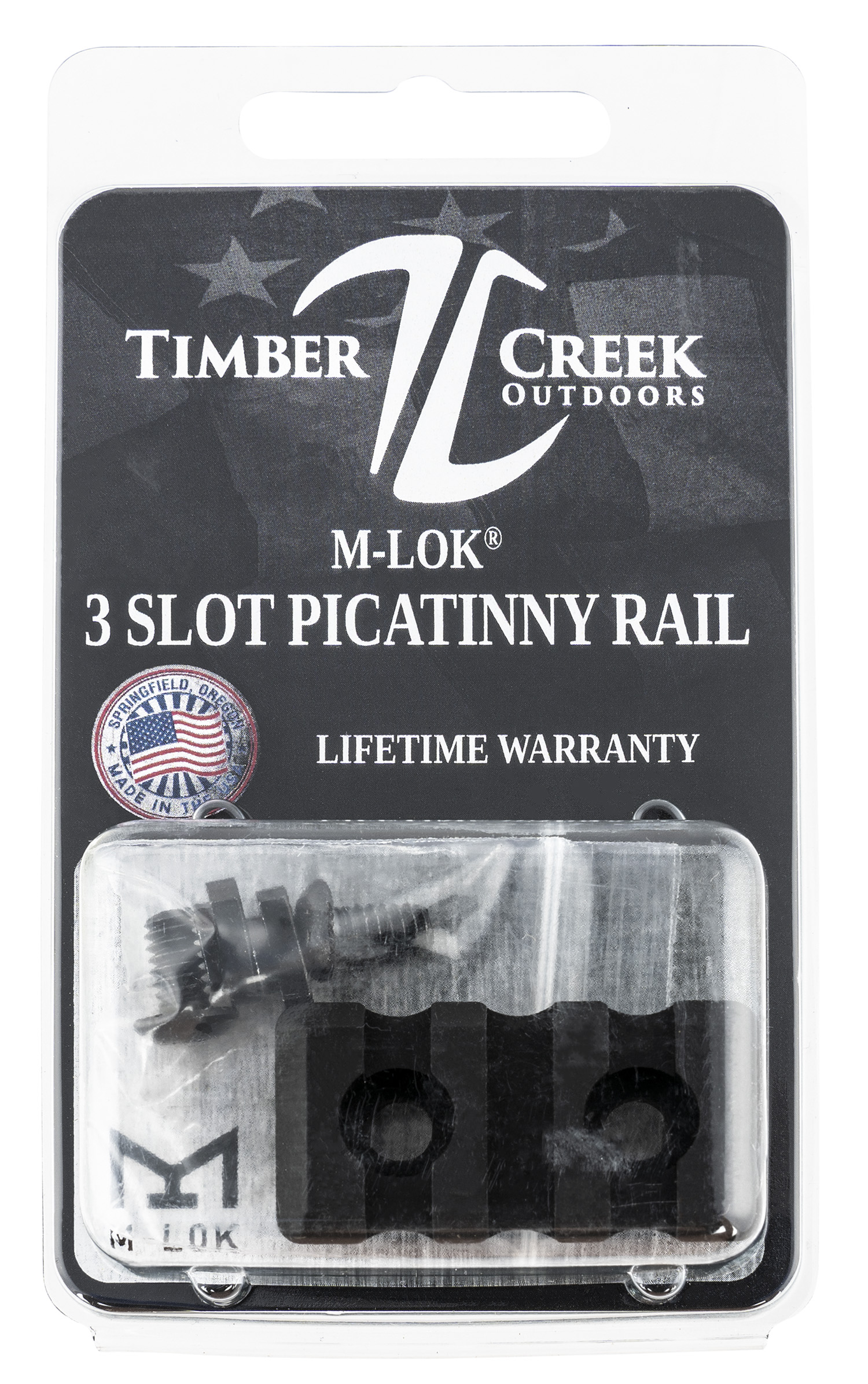Timber Creek Outdoors M3SPRBL M-LOK 3 Slot Picatinny Rail Black Anodized 3 Timber Creek Outdoors M3SPRBL M-LOK 3 Slot Picatinny Rail Black Anodized